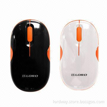 Wireless round optical mouse, compact and durable, comfortable to use